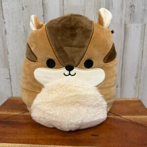 Squishmallows Melzie the Chipmunk Plush Toy Medium 10"‎ Brown